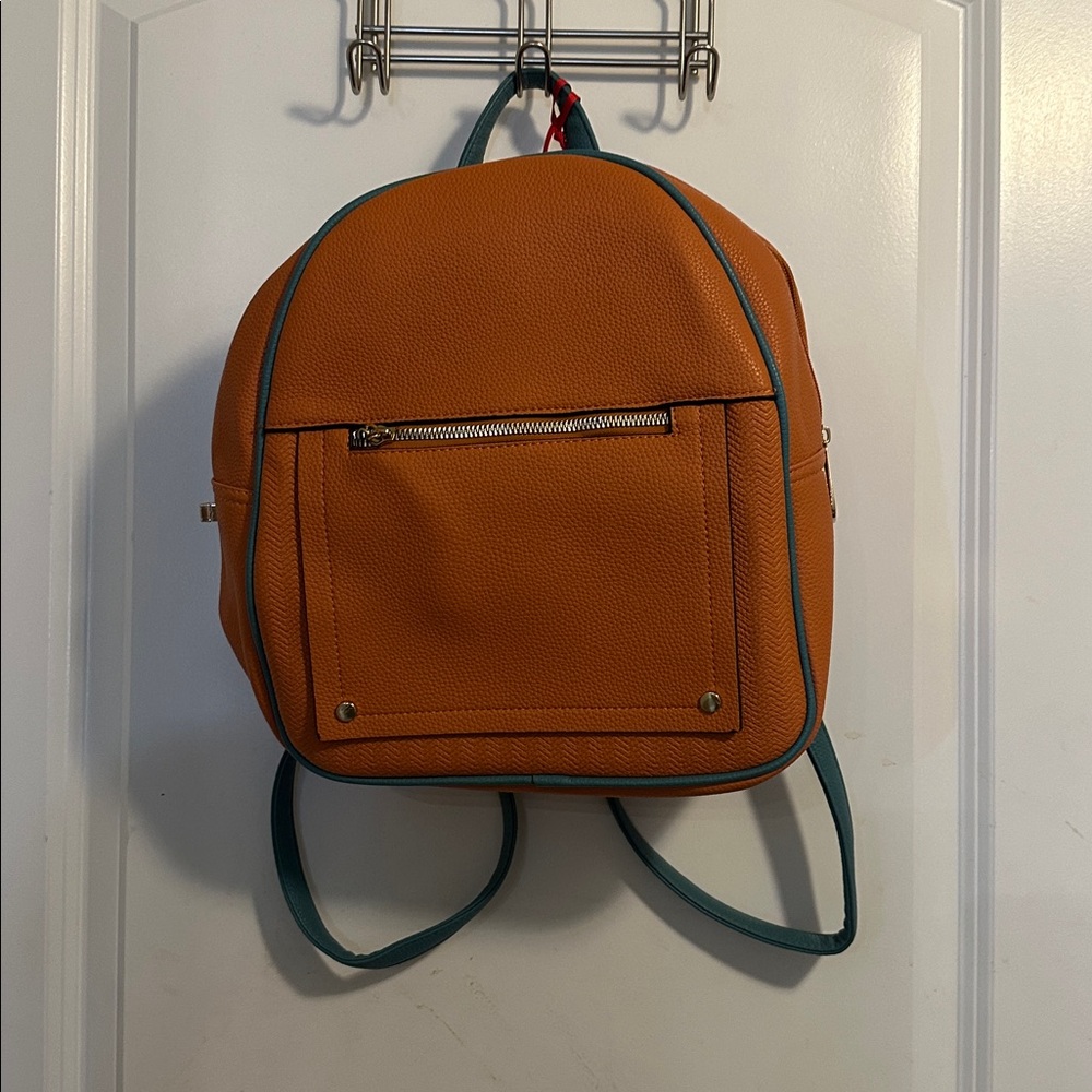 Montana West Orange and Teal Backpack